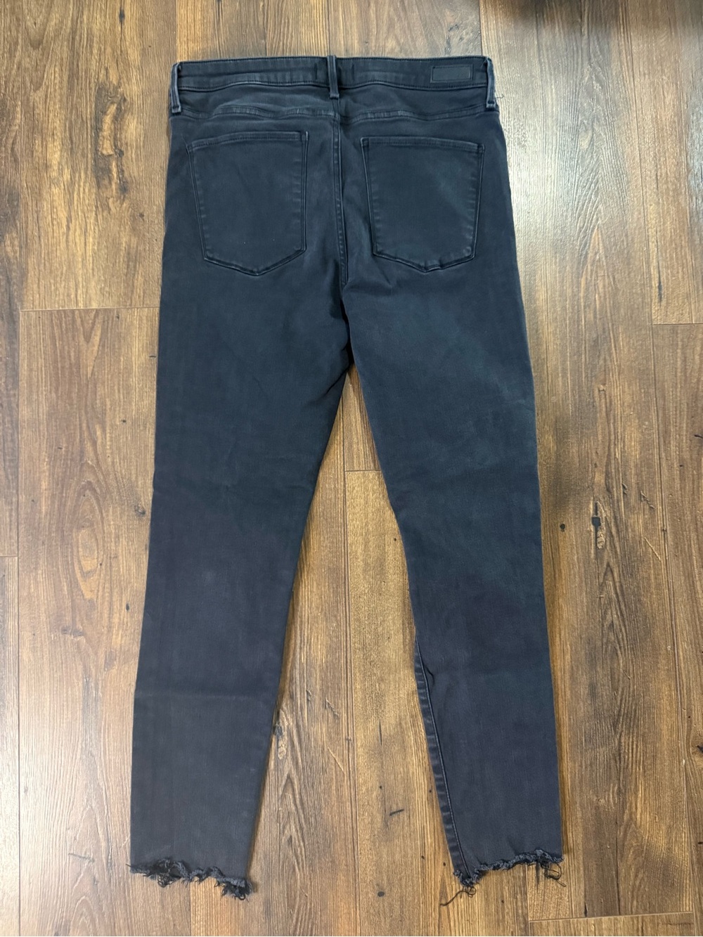 Abercrombie & Fitch Jeans Womens 31/12 Black Simone High Rise Ankle Distressed - Picture 6 of 7